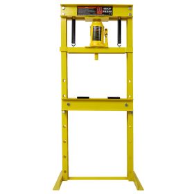 20 Ton Bottle Jack Shop Press, Bend, Straighten, or Press Parts, Install Bearings, U-Joints, Bushings, Ball Joints, and Pulleys,yellow