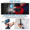 3-In-1 Cordless Electric Impact Wrench Drill Screwdriver with Brushless Motor Max 3450RPM Variable Speed