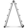 Aluminum Multi-Position Ladder with Wheels, 300 lbs Weight Rating, 17 FT