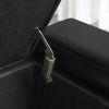 Faux Leather Upholstery Storage Ottoman Bench