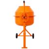 Cement Mixer, 3 Cu. Ft Electric Concrete Mixer Machine, 110v AC Motor Portable Power Cement Mixers for Mortar, Stucco and Fodder
