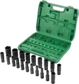 121pcs 1/2" 1/4" 3/8" Socket and Drive Tool Set Mechanics Tools Kit Ratchet Wrench Sockets Set Metric Drive Socket Set (size: 20pcs - Black)